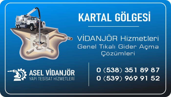 Kartal Vidanjör Tıkanık Su Gideri Açma Hizmetleri - Asel Vidanjör - Su Tıkanık Kanalizasyon Logar Gider Açma