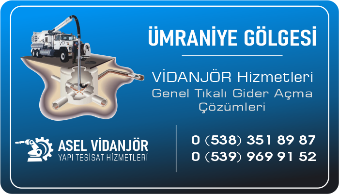 Ümraniye Vidanjör Tıkanık Su Gideri Açma Hizmetleri - Asel Vidanjör - Su Tıkanık Kanalizasyon Logar Gider Açma